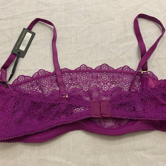 🦚🦚🦚 NWT ADDICTION NOUVELLE WOMENS UNDERWIRE BANDEAU BRA SIZE S 🦚🦚🦚 - Picture 5 of 7